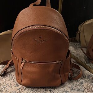 Kate Spade Tan Leather Backpack
